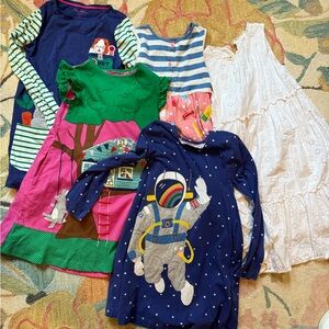 Colorful Boden girls Kids Dress Bundle